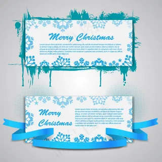 圣诞节横幅03矢量