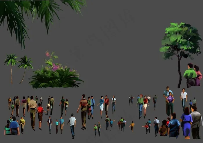 私人素材1psd模版下载