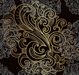 欧式花纹背景图片