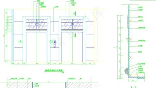 藏式宾馆电梯厅立面