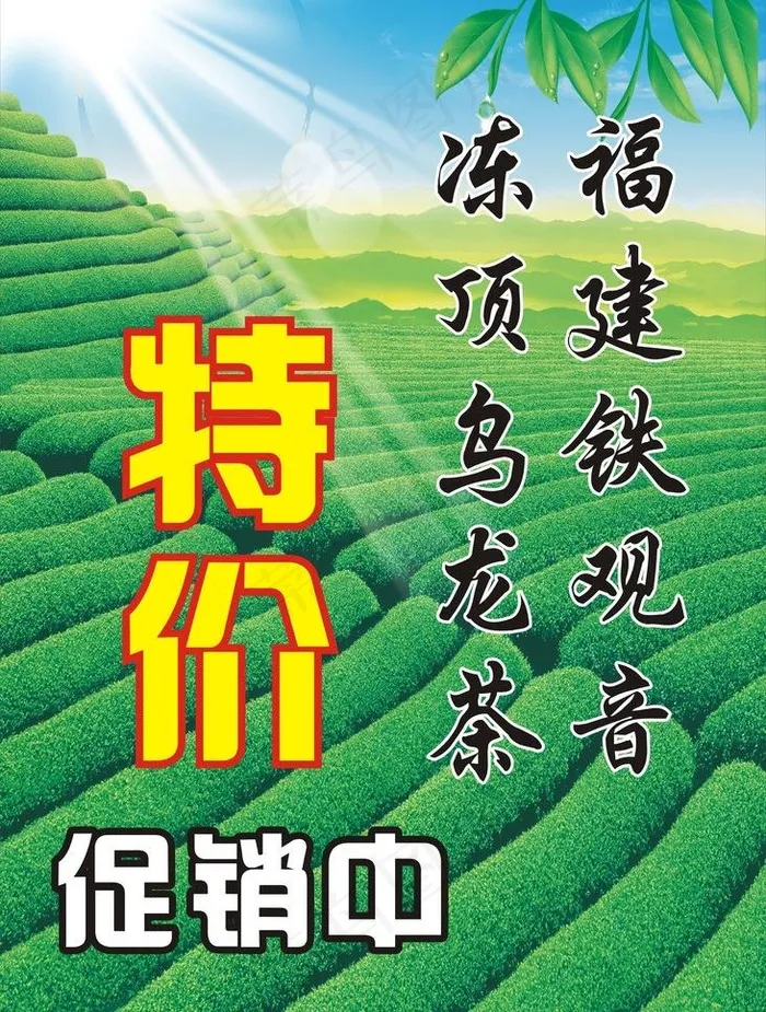 茶叶促销海报图片cdr矢量模版下载