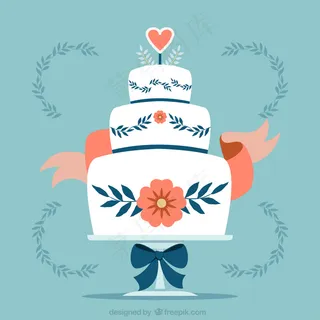花的婚礼蛋糕