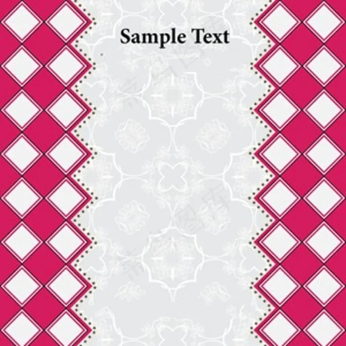 贺卡模板矢量图案背景元素ai矢量模版下载