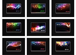 炫彩片名模板矢量素材