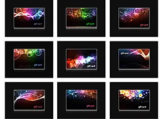 炫彩片名模板矢量素材