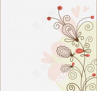 欧式花纹布纹图片