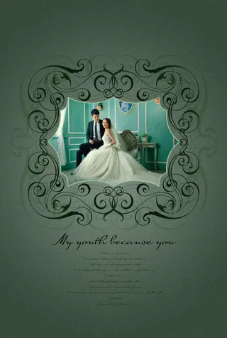 婚纱相册封面封底设计模板Vol.1