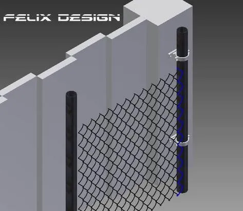 在篱笆上的乙烯基夹