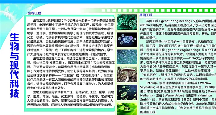 生物与现代科技图片cdr矢量模版下载