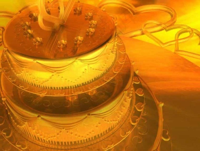 蛋糕旋转LED素材