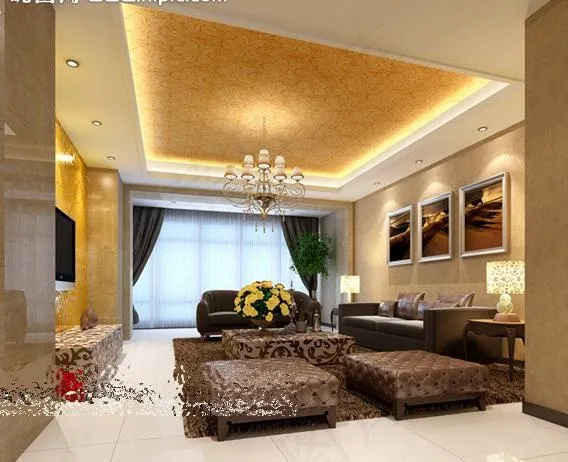 欧式客厅效果图图片