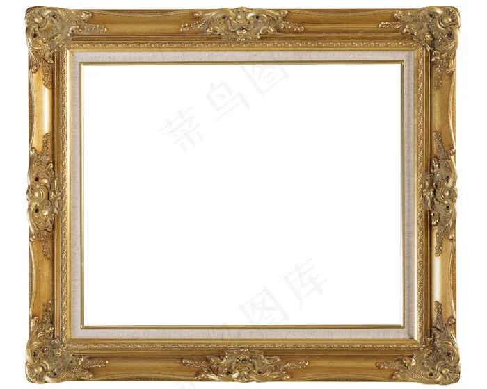 金色雕花相框图片