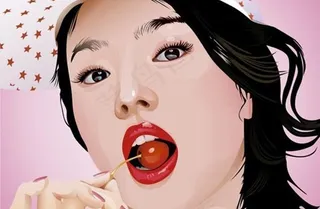 CDR格式韩国女演员人物矢量素材