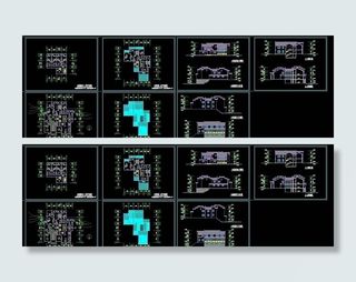 别墅建筑CAD图纸