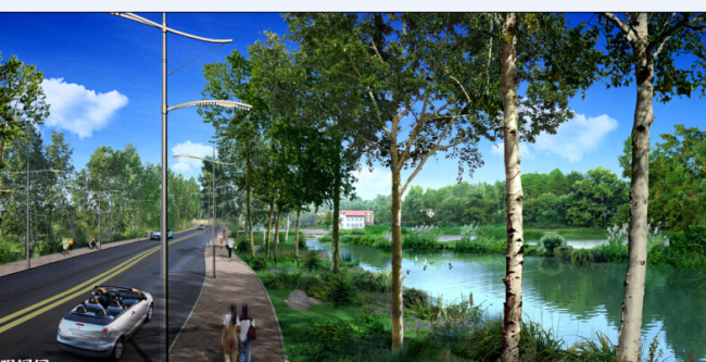 河边马路景观设计