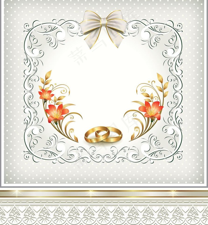婚礼邀请卡图片