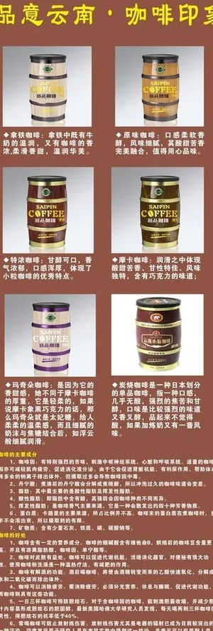云南小粒咖啡x展架图片