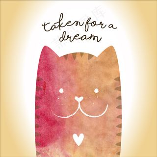 可爱卡通矢量猫