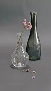 玻璃瓶与花高清摄影图片 玻璃瓶与花高清摄影图片