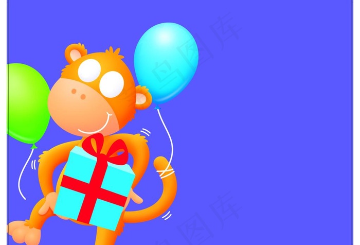 小孩 生日卡片图片(3356X2473(DPI:300))psd模版下载