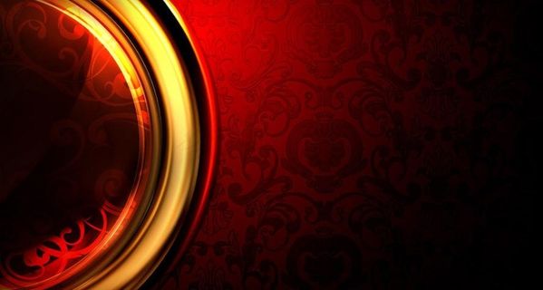 金色半圆 欧式花纹底纹图片