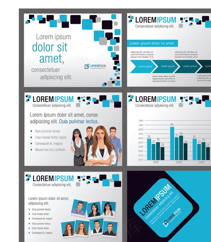 名片模板矢量素材01