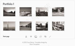 迷你名片式个人简历模板