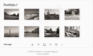 迷你名片式个人简历模板