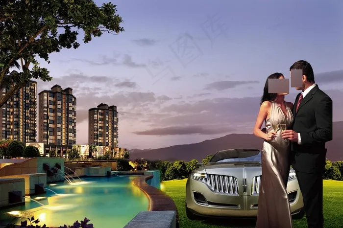 房地产情侣广告模板图片(2175X1569(DPI:300))psd模版下载