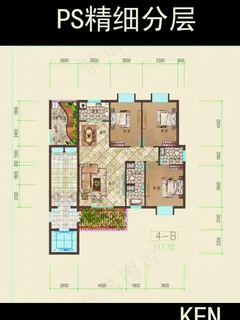 户型图渲染图片