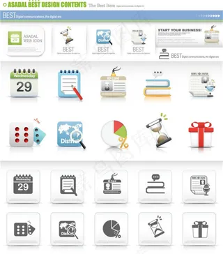 网页创意图标素材ai矢量素材