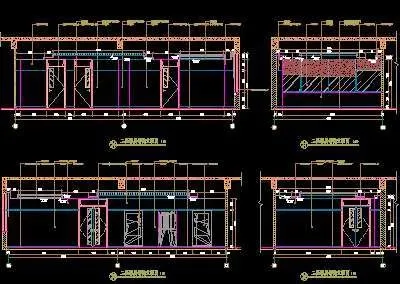 二层家属等候立面图-门诊、急诊楼装...