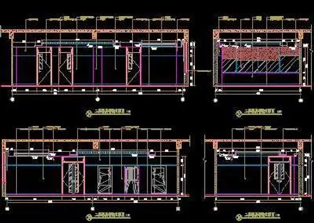 二层家属等候立面图-门诊、急诊楼装...