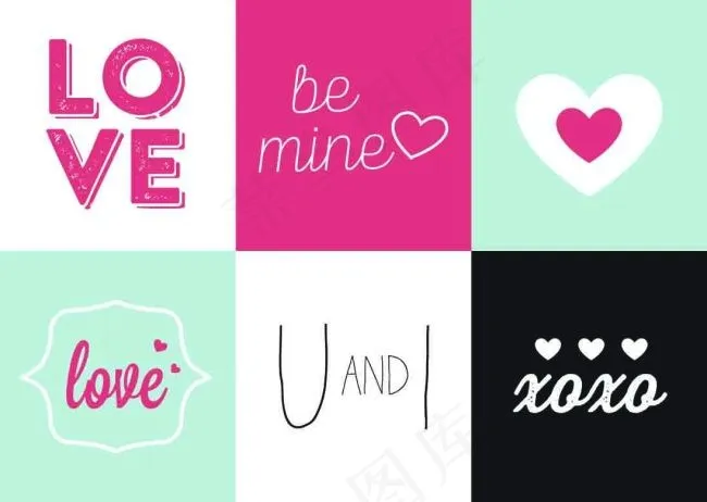 情人节图片eps,ai矢量模版下载