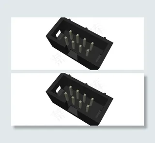 8（2x4）引脚IDC头罩