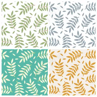 矢量树叶花纹背景图片 矢量树叶花纹背景图片