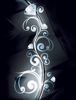 唯美钻戒背景矢量图