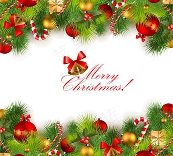 华丽圣诞节背景矢量素材三