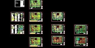 三层幼儿园教学楼框架结构图