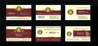 时尚名片卡片设计矢量素材