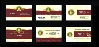 时尚名片卡片设计矢量素材