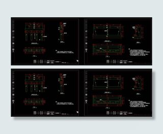 桥台构造图cad图纸