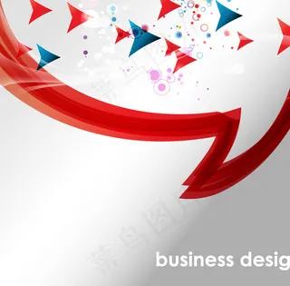 动感箭头背景矢量素材-3