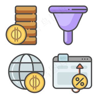 互联网商务icon图标