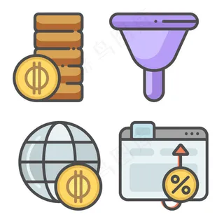 互联网商务icon图标