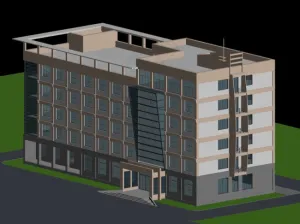 公共建筑办公楼3D模型素材