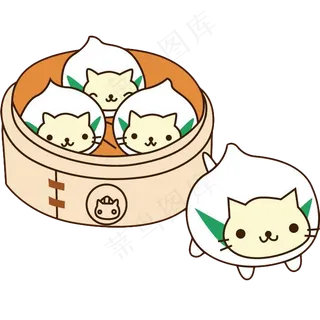 馒头面食PNG免扣素材