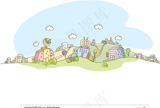 韩国卡通矢量背景图片