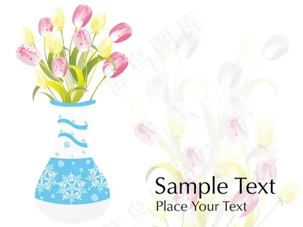 套在一盆很漂亮的百合花