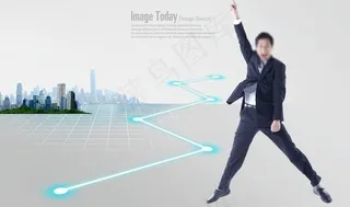 上班族欢呼愉悦图片